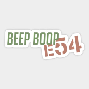 Beep boop Sticker